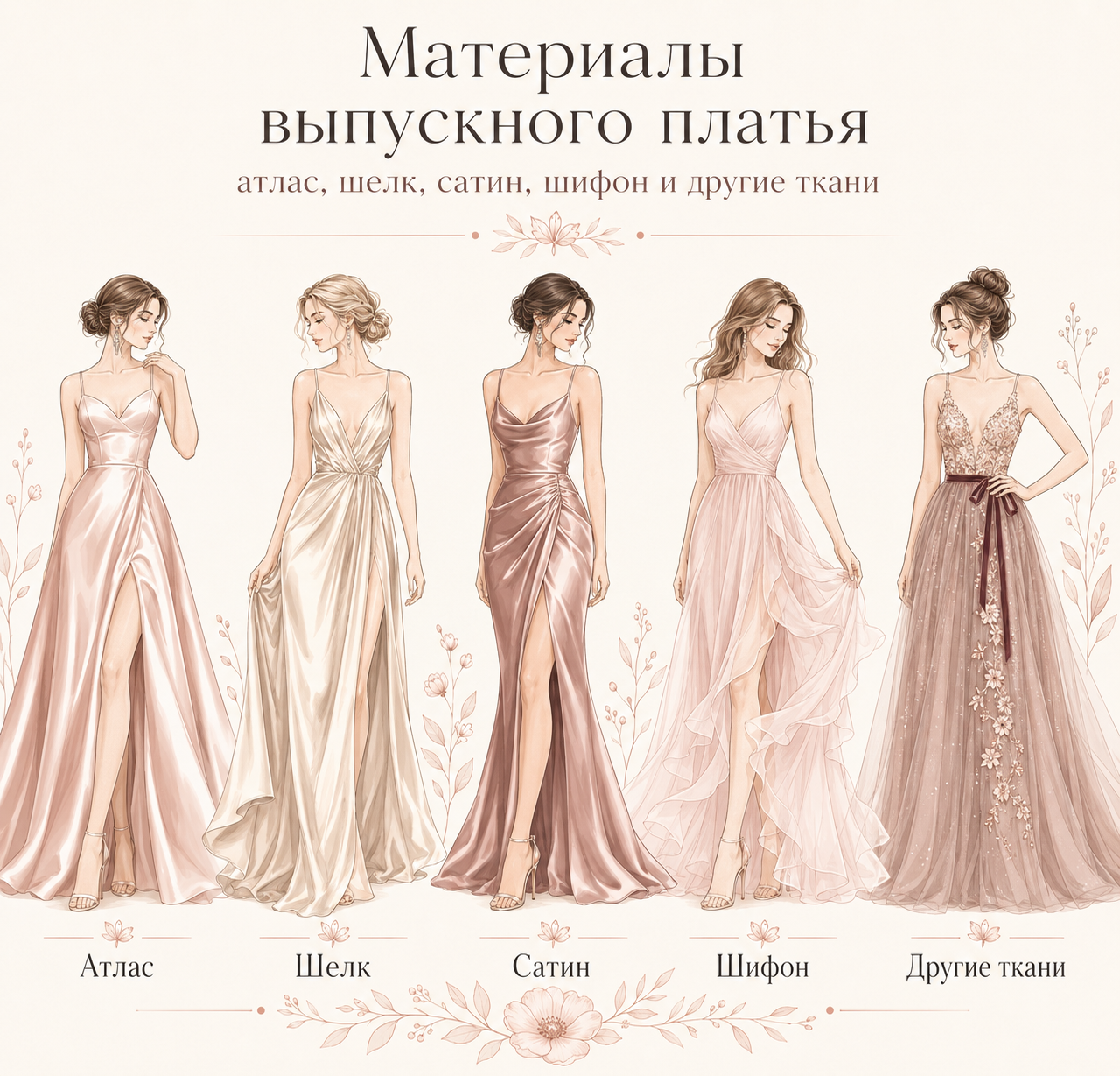 Материалы для выпускного платья